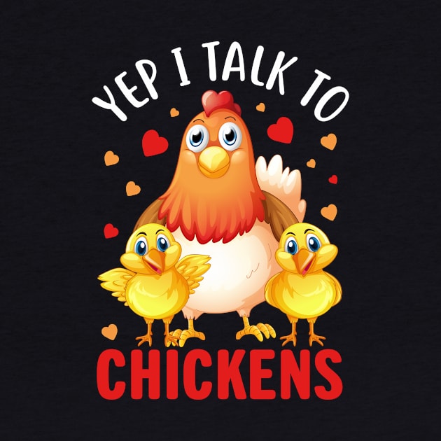 yep i talk to chickens by MichelAdam